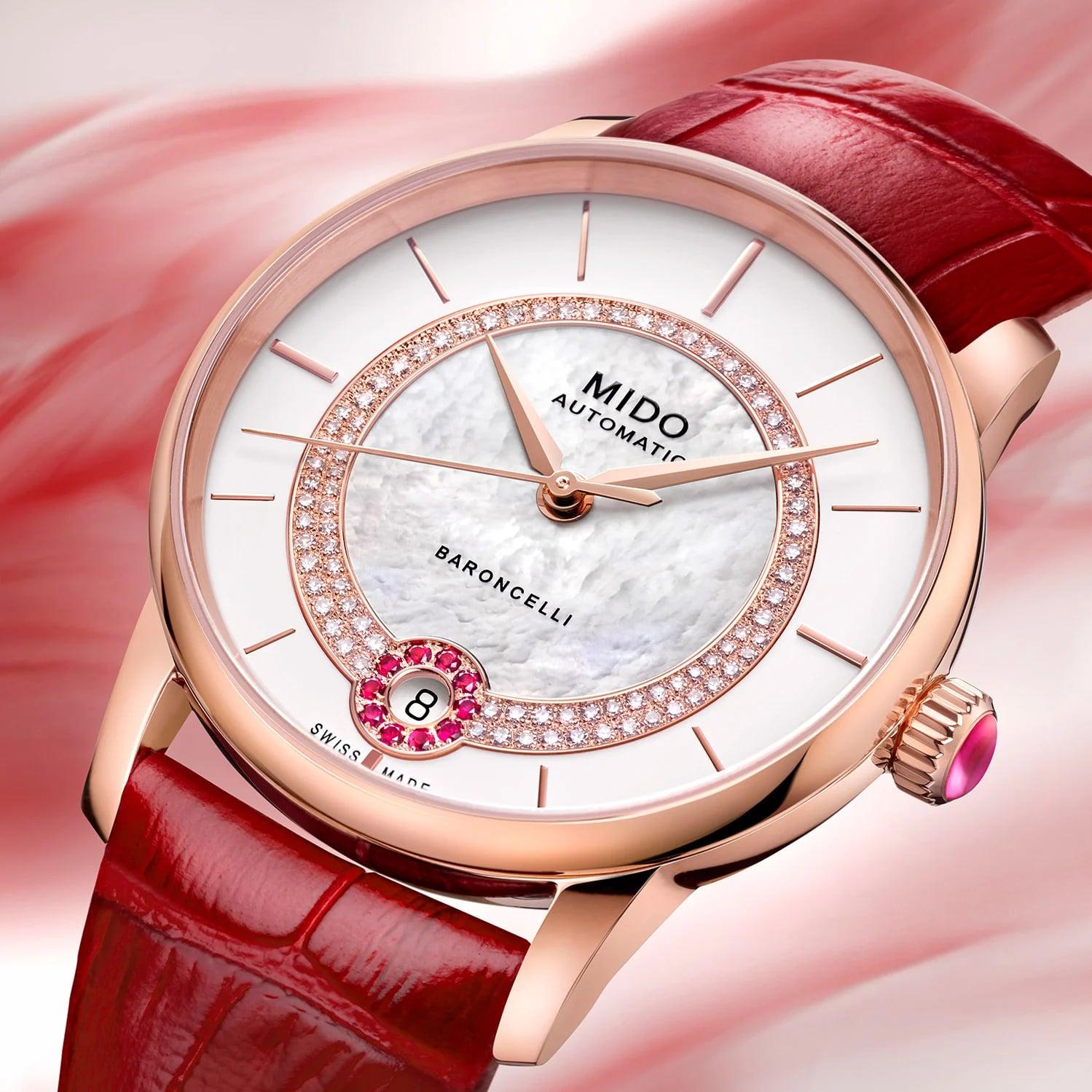 Mido Baroncelli M0378073603101 Damen Automatikuhr Mido Baroncelli M0378073603101 Damen Automatikuhr