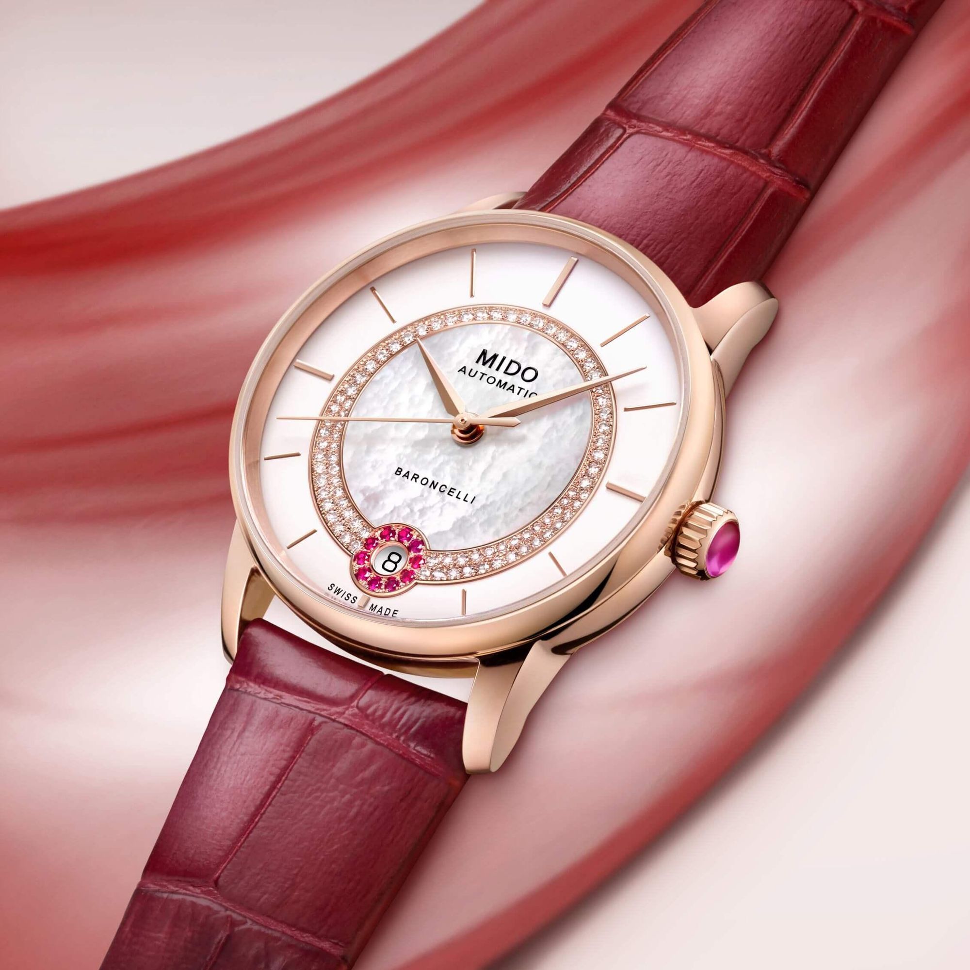 Mido Baroncelli M0378073603101 Damen Automatikuhr Mido Baroncelli M0378073603101 Damen Automatikuhr