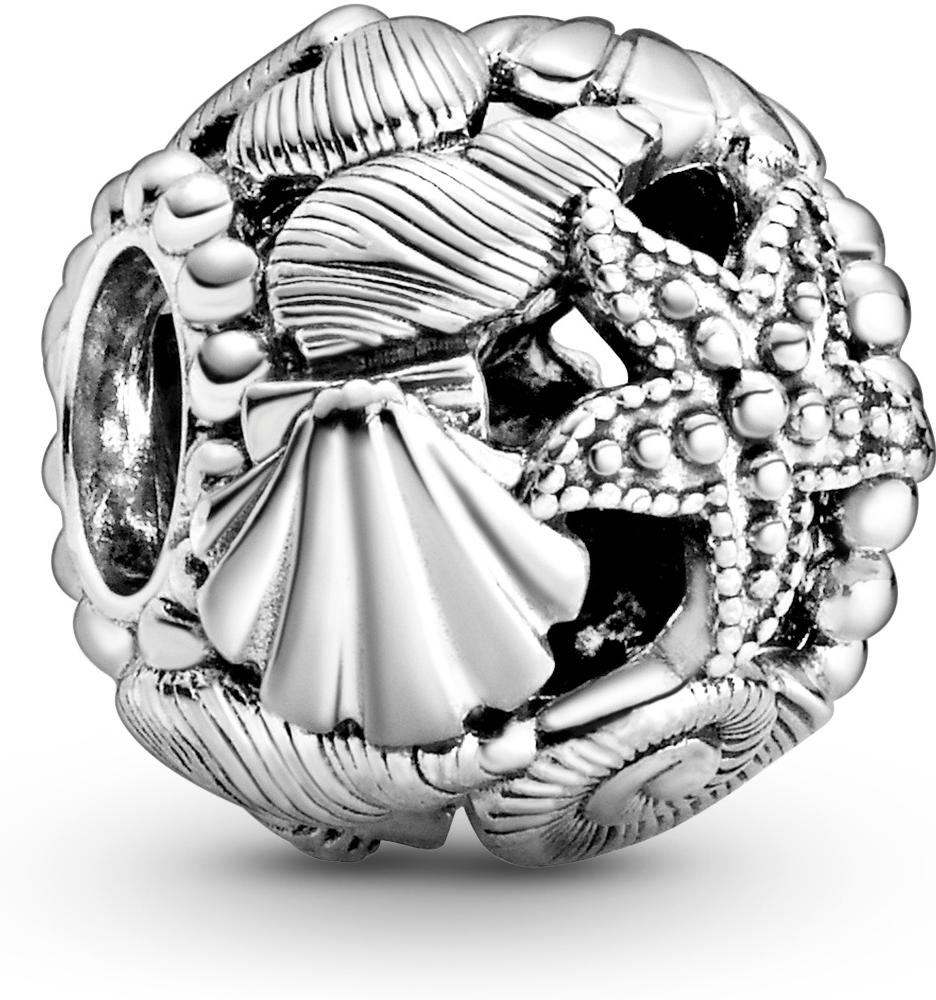 Pandora Offen gearbeitetes Seestern, Muschel und Herzen Charm 798950C00 Anhänger Pandora Offen gearbeitetes Seestern, Muschel und Herzen Charm 798950C00 Anhänger