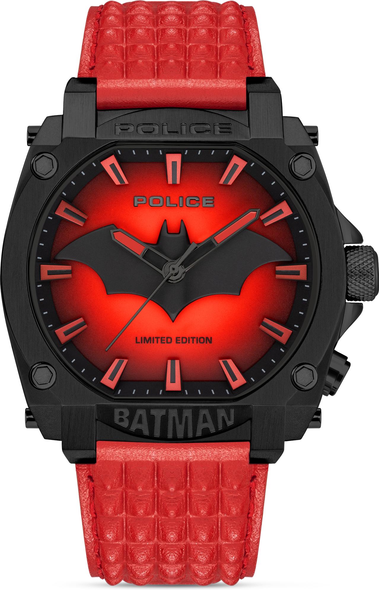 Police BATMAN PEWGD0022604 Herrenarmbanduhr Streng Limitierte Auflage Police BATMAN PEWGD0022604 Herrenarmbanduhr Streng Limitierte Auflage